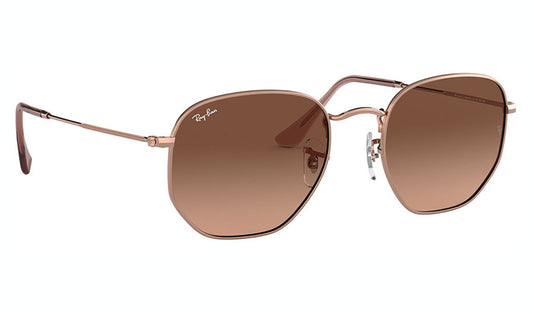 Ray-Ban Hexagonal Copper W/Pink Gradient Brown 0RB3548N