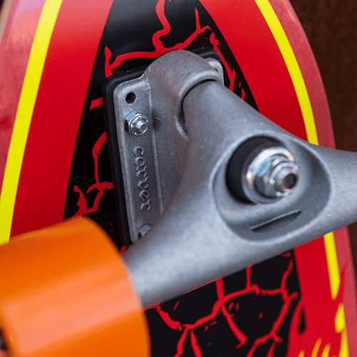 Santa Cruz Carver Cruzer Flame Dot Shark - 9.85" x31.52