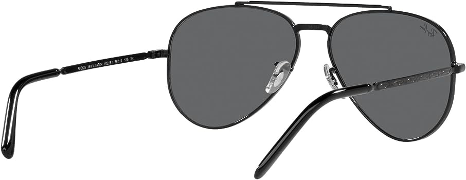 Ray-Ban -New Aviator Black W/ Dark Grey - 0RB3625