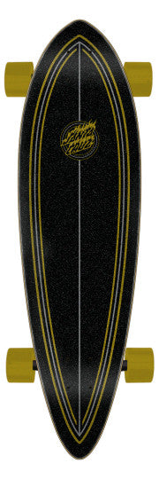Santa Cruz - Holo Flame Dot 9.20 X 33" Pintail Cruzer