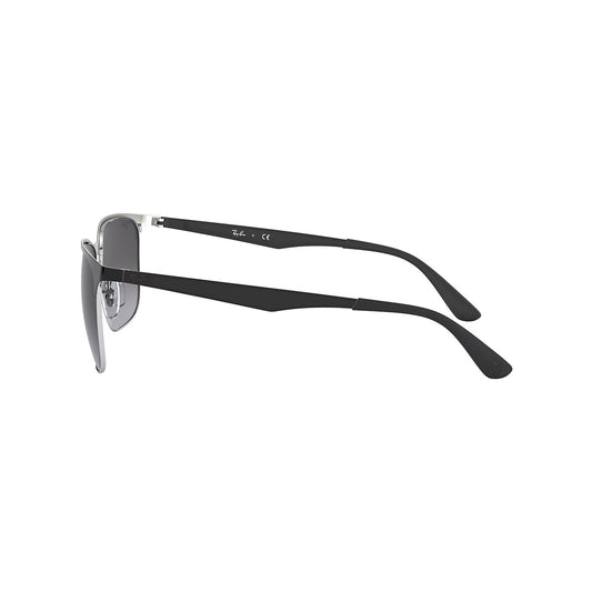 Ray-Ban - Black On Silver W/ Light Grey Gradient Dark Grey ORB3569