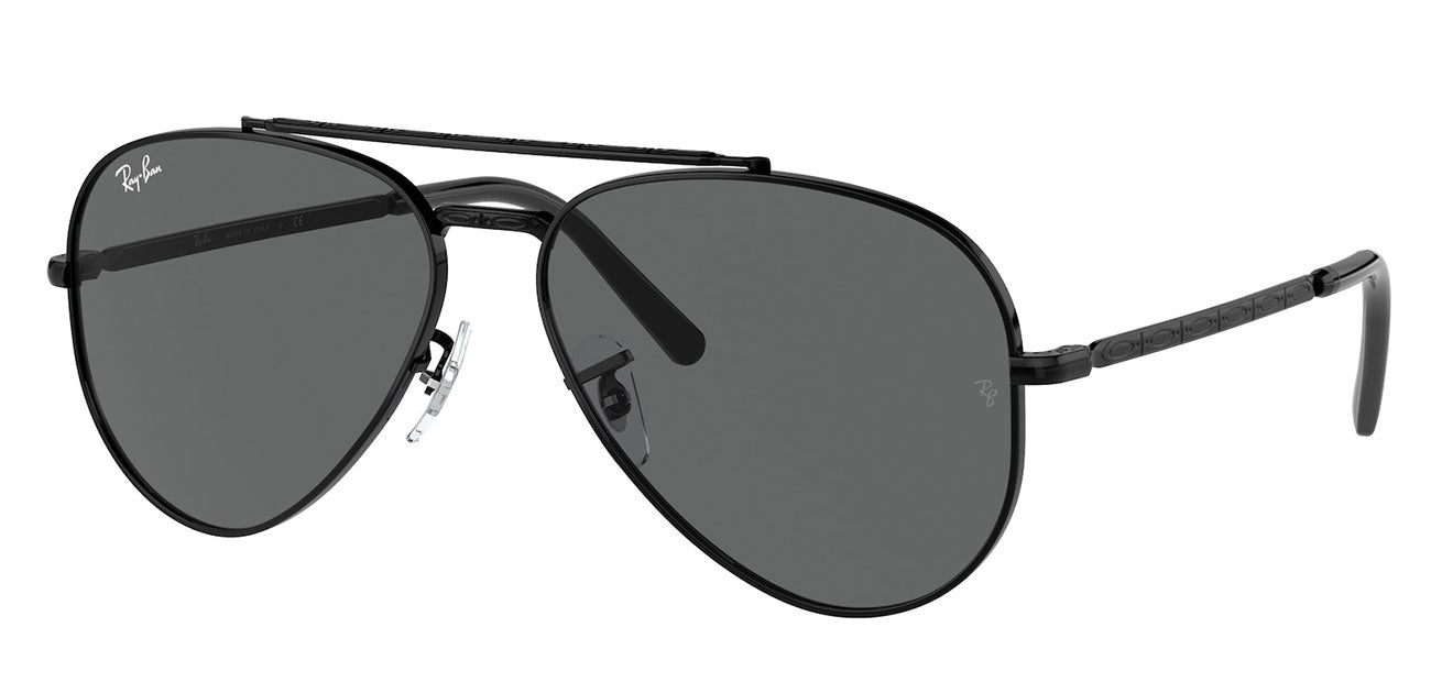 Ray-Ban -New Aviator Black W/ Dark Grey - 0RB3625