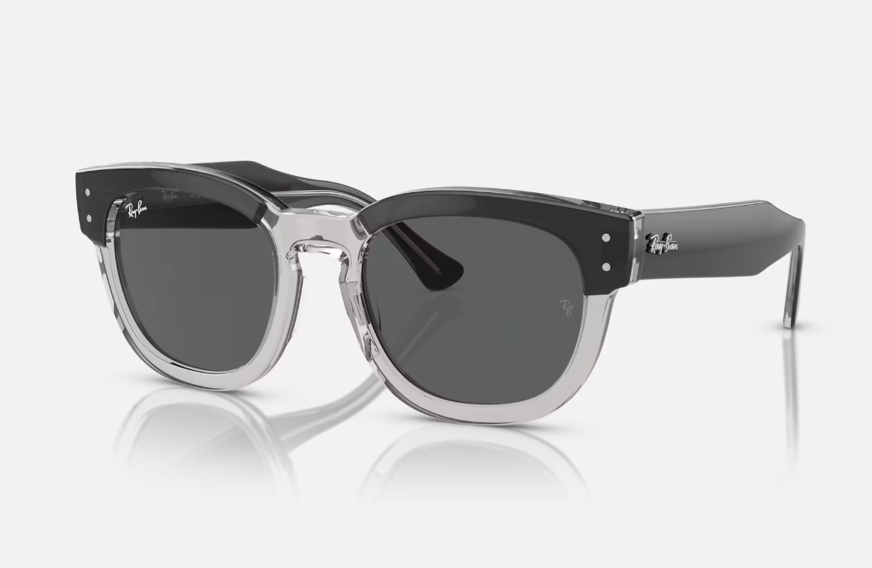 Ray Ban - Mega Hawkeye - Dark Grey on Transparent Grey/Dark Grey - 0RB0298S