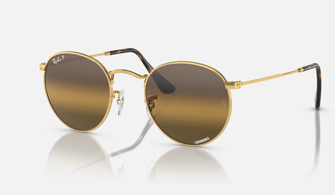 Ray Ban - Round Metal - Arista/Polar Gradient Dark Brown - 0RB3447