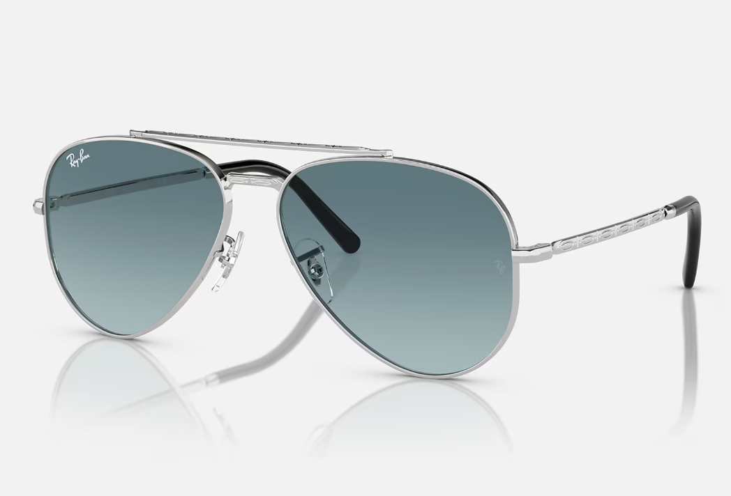 Ray Ban New Aviator Silver Blue Gradient Grey 0RB3625