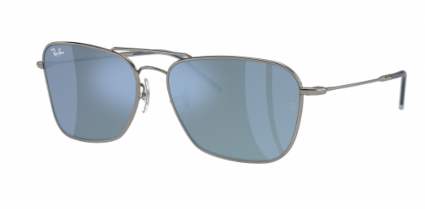 Ray Ban - Caravan Reverse - Gunmetal/Grey Mirror Turquoise - 0RBR0102S