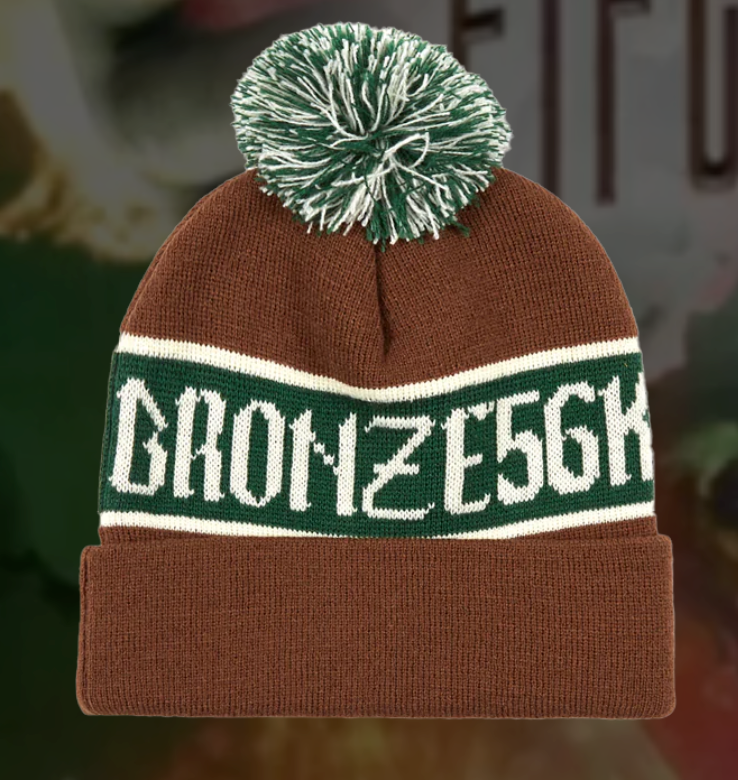 Bronze Poof Ball Beanie