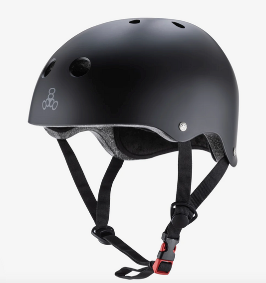 Triple Eight Helmet - Dual Certified - Black Matte
