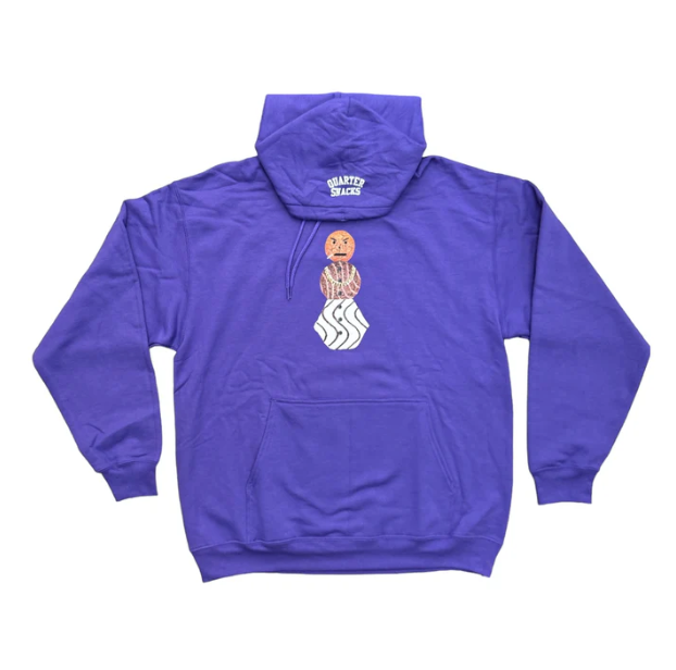 Quartersnacks - Front Snackman Hoodie Purple