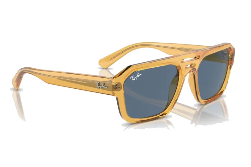 Ray-Ban - Corrigan - Transparent Yellow W/ Dark Blue - 0RB4397