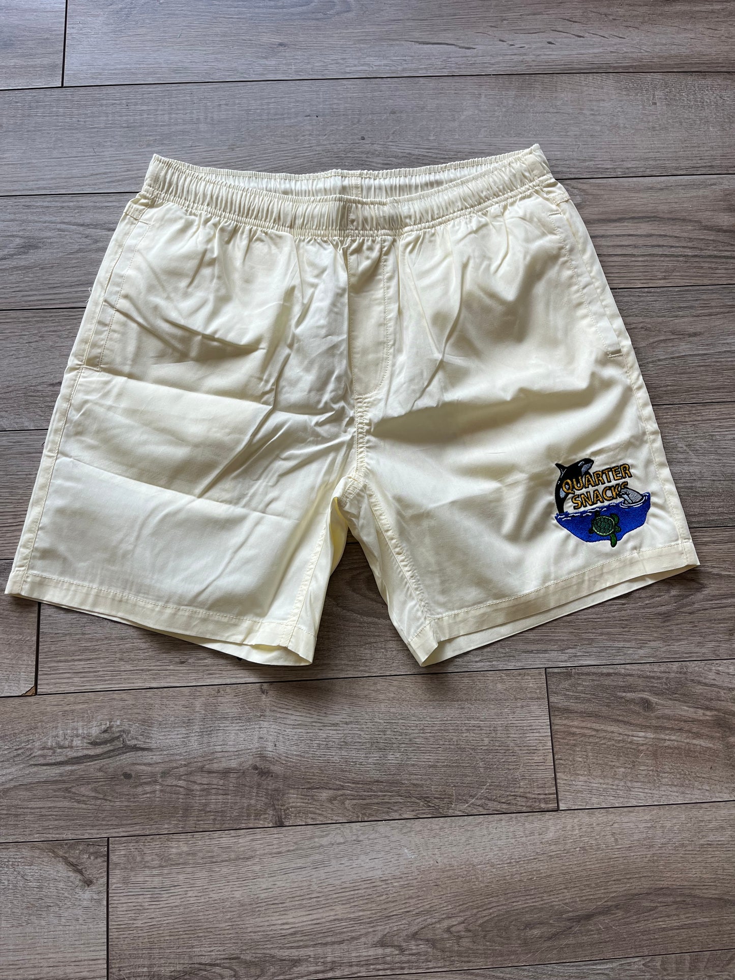 Quartersnacks - Beach Shorts Aquatic Life - Butter