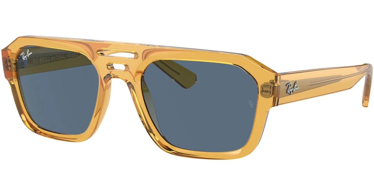 Ray-Ban - Corrigan - Transparent Yellow W/ Dark Blue - 0RB4397
