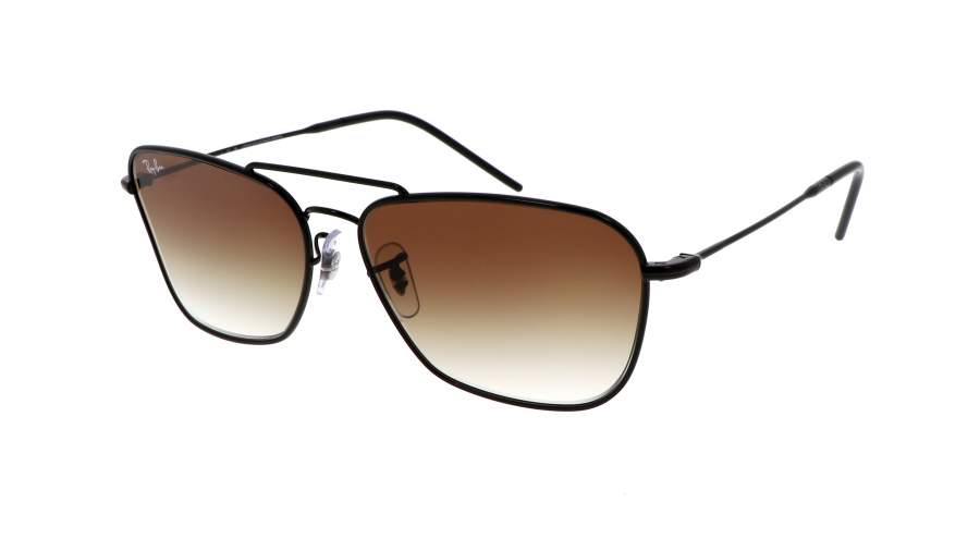 Ray-Ban - Caravan Reverse Black W/ Clear Gradient Brown 0RBR0102S