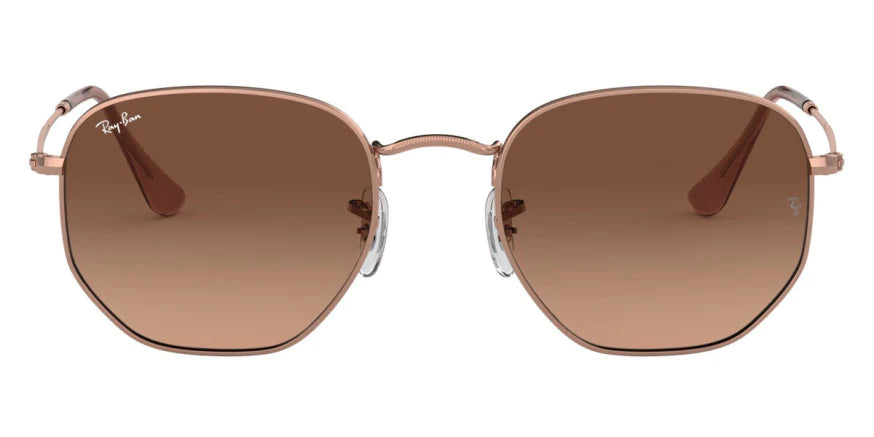 Ray-Ban Hexagonal Copper W/Pink Gradient Brown 0RB3548N