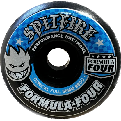 Spitfire Formula Four - Conical Full - Black 54MM – Branded Skate Shop Spitfire Formula Four - Conical Full - Black 54MM – Branded Skate Shop