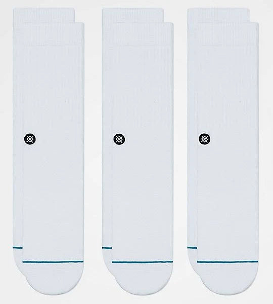 Stance Casual Icon 3 Pack Socks Black/White