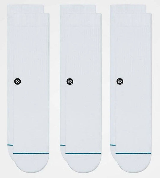 Stance Casual Icon 3 Pack Socks Black/White