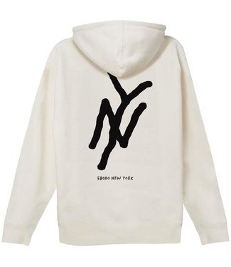 5Boro - Ny Logo Bone&White Hoodie