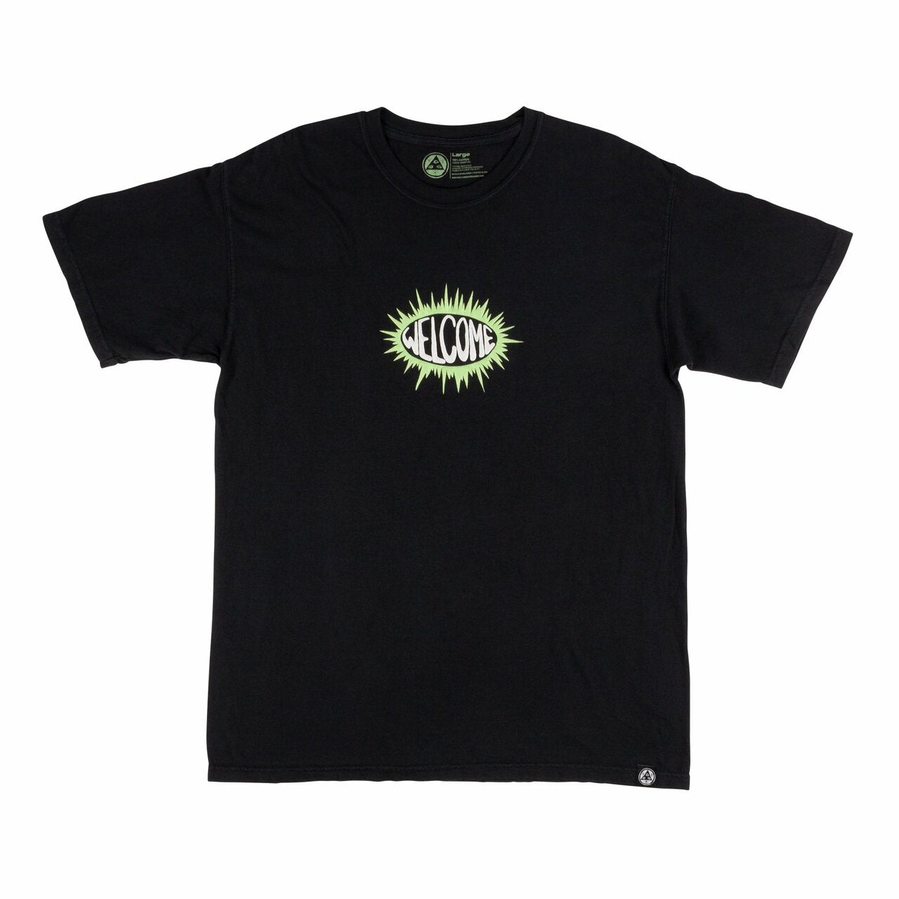 Welcome Burst Garment Dyed Shirt - Black
