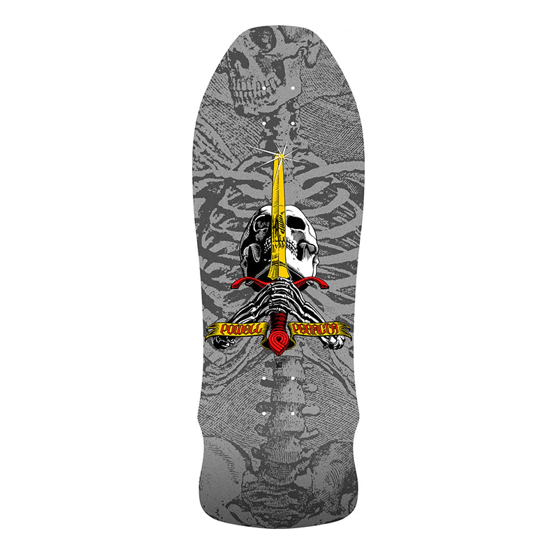 Powell Peralta GeeGah Skull and Sword - Silver