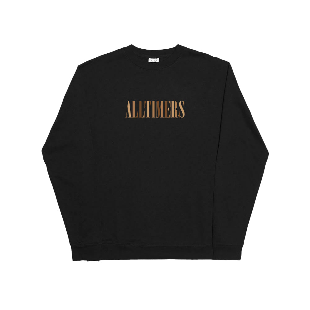 Alltimers Midtown Heavyweight Embroidered Crewneck - Black