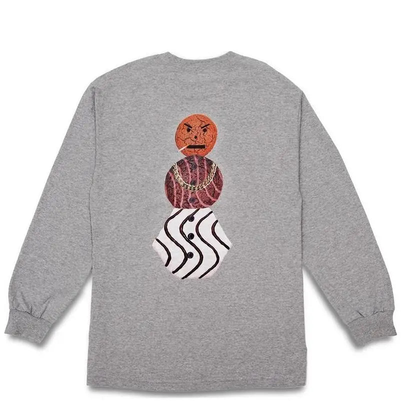 Quartersnacks Snackman Long Sleeve - Gray – Branded Skate Shop Quartersnacks Snackman Long Sleeve - Gray – Branded Skate Shop