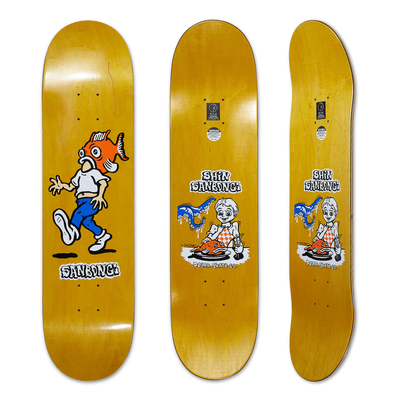 Polar Shin Sanbongi "Fishhead" Deck - 8.5/9.0"