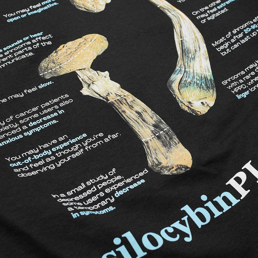 Pleasures Psilocybin T Shirt - Black