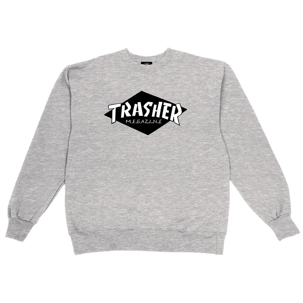 Thrasher Crewneck - Grey/Black