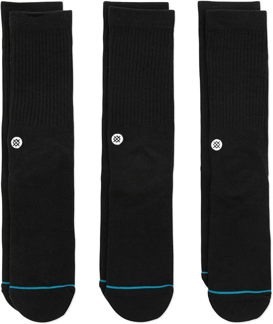 Stance Casual Icon 3 Pack Socks Black/White