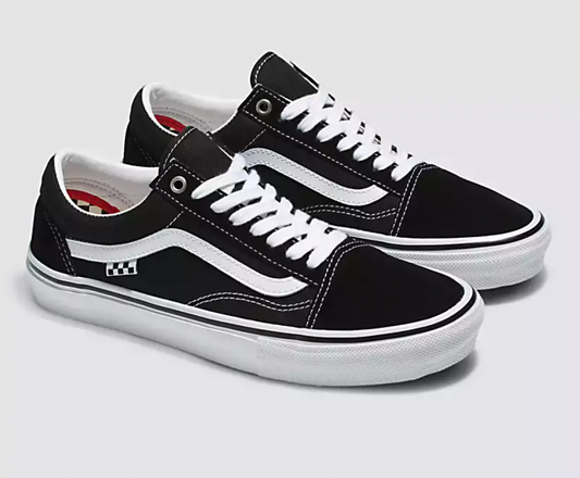 Vans/ Skate Black/White Old Skoo Low