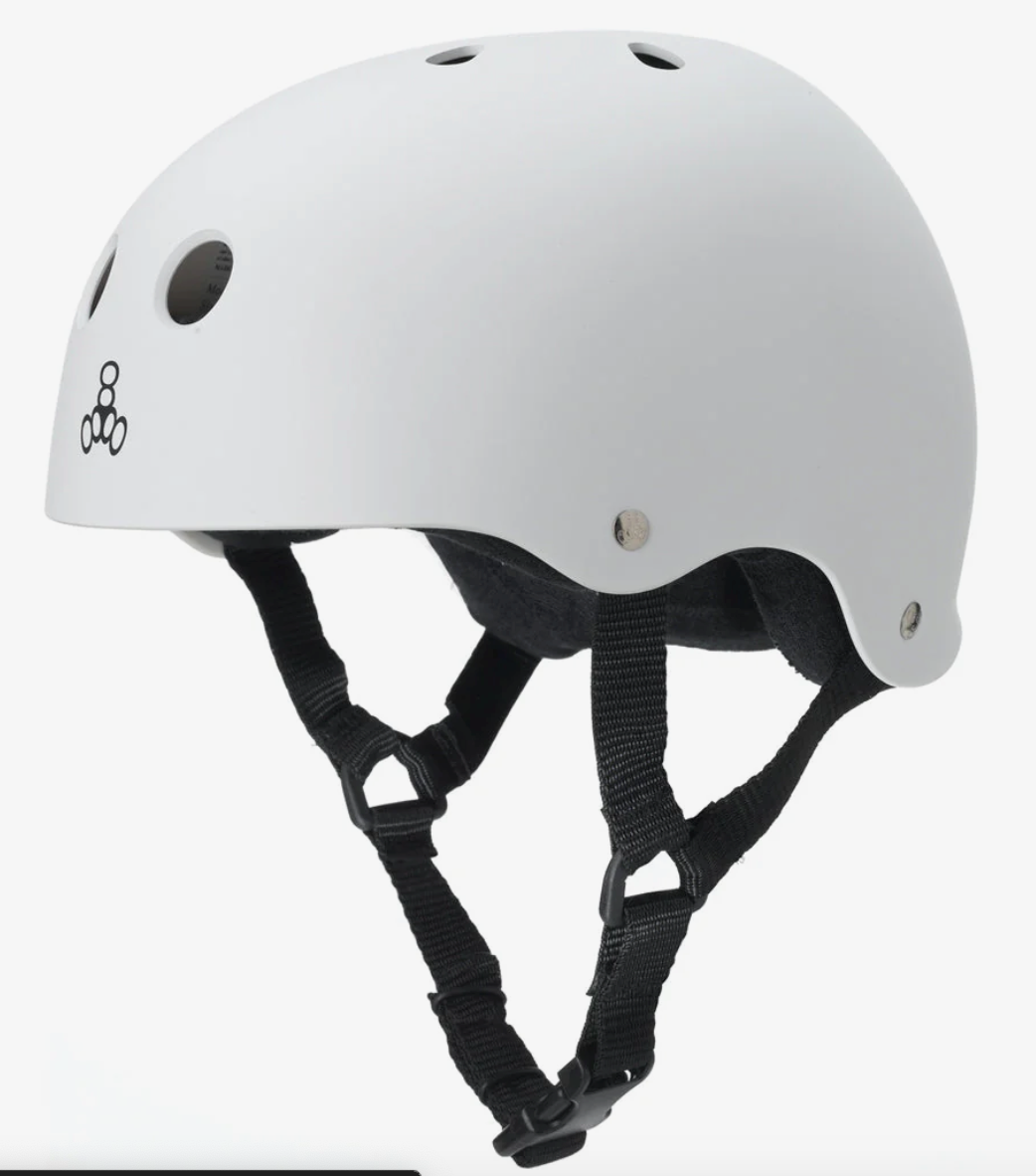 Triple Eight Helmet - Sweatsaver - Matt White