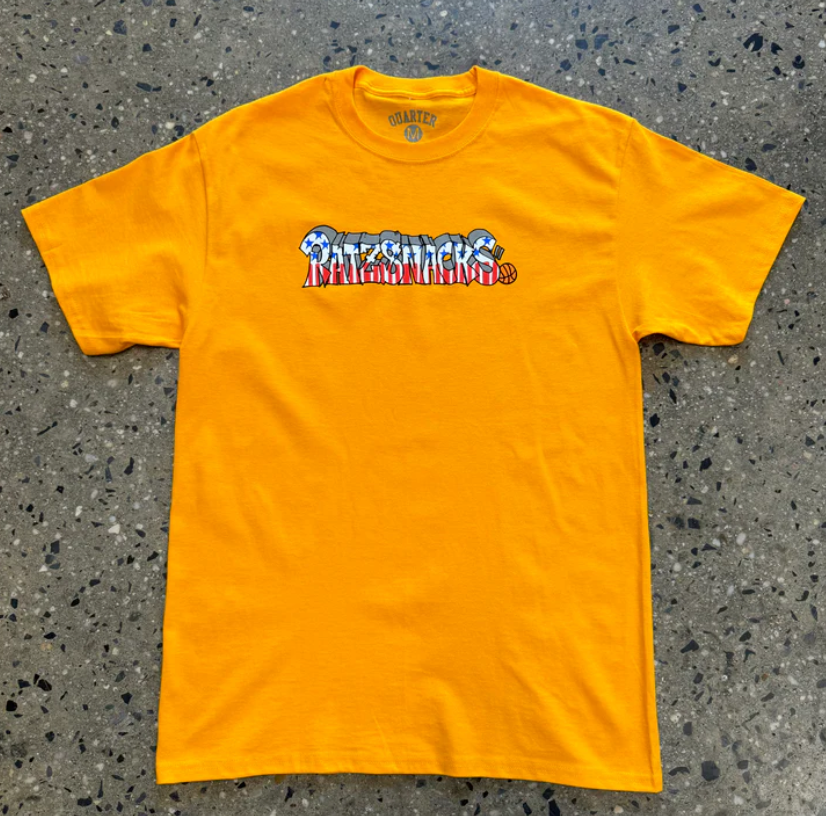 Quartersnacks - Rat Ratz Script Tee Shirt – Branded Skate Shop