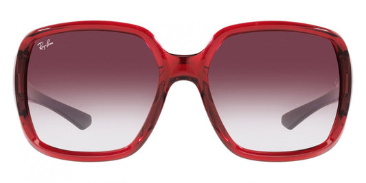 Ray Ban -  Powderhorn Transparent Red W/ Clear Gradient Dark Violet - ORB4347