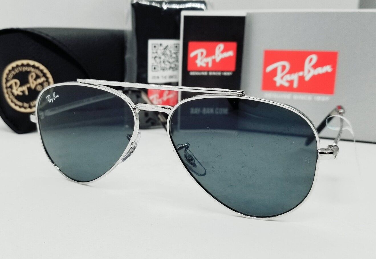 Ray-Ban - New Aviator - Silver W/ Blue - 0RB3625