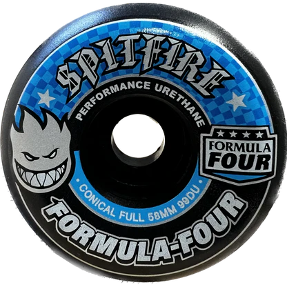 Spitfire Formula Four - Conical Full - Black 54MM