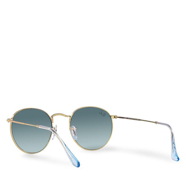 Ray Ban Round Metal Gold W Blue Gradient Grey 0RB3447