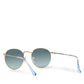 Ray-Ban -Round Metal Gold W/ Blue Gradient Grey- 0RB3447