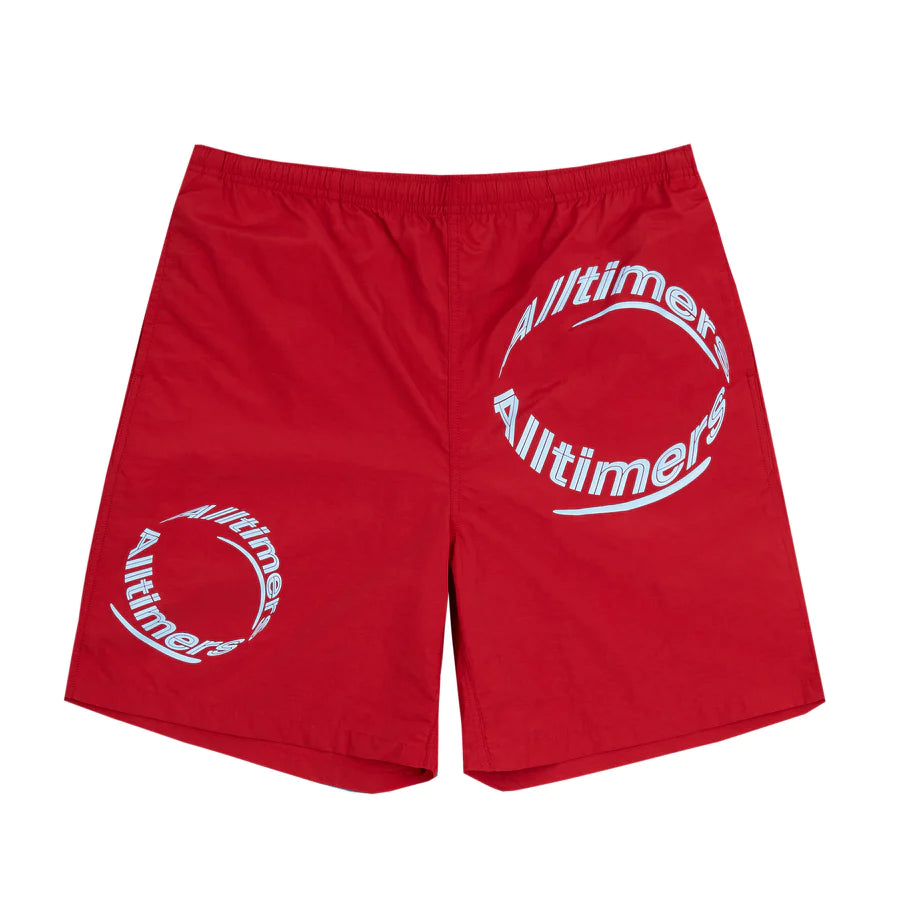 Alltimers Draino Swim Shorts - Dark Red