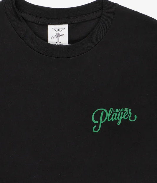 Alltimers League Player T Shirt - Black