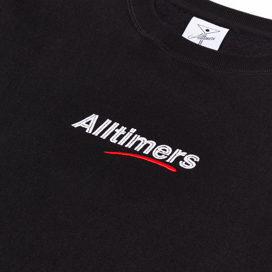 Alltimers Mini Estate Embroidered Crew - Black