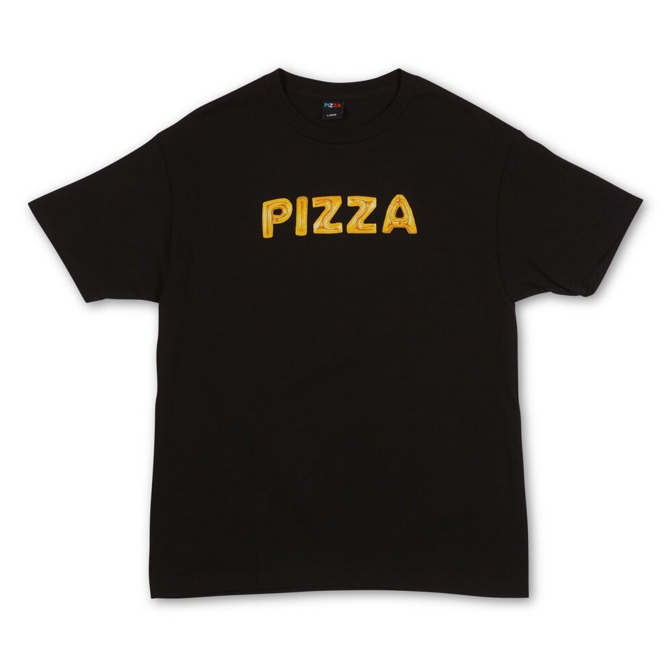 Pizza Balloon T Shirt - Black