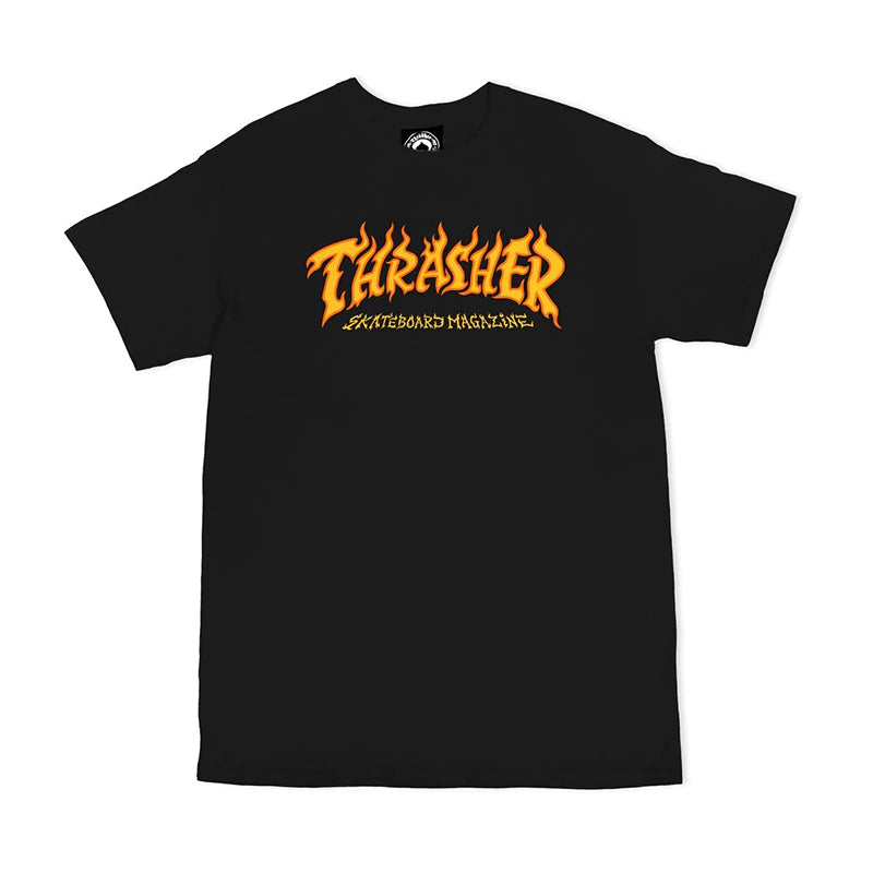 Thrasher Fire Logo - Black