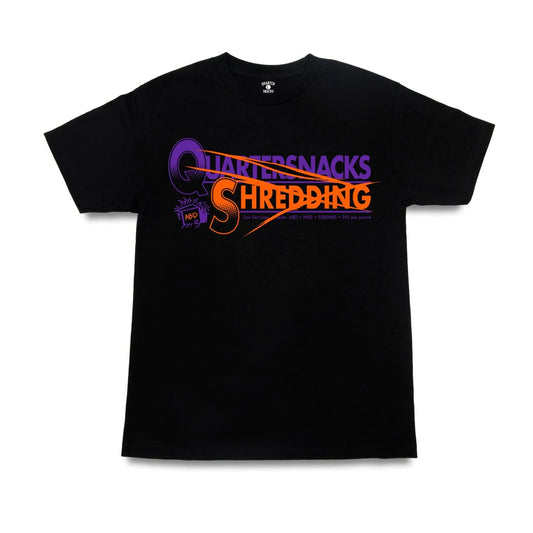 Quartersnacks Shredding T Shirt - Black
