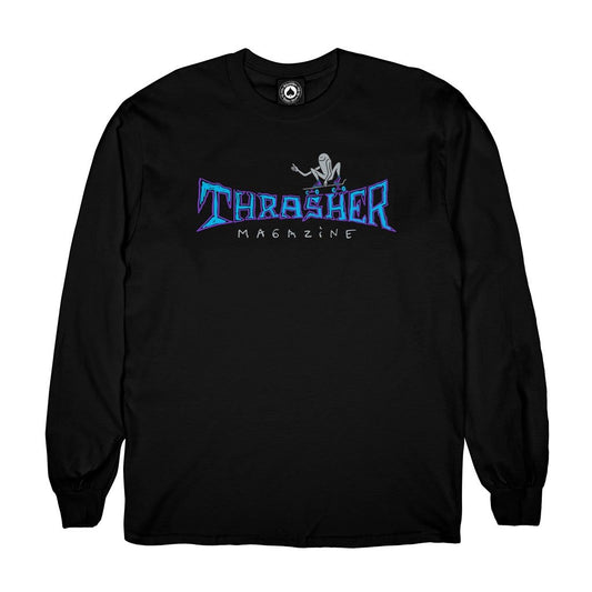 Thrasher Gonz Thumbs Up Long Sleeve - Black