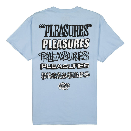 Pleasures x Eric Haze Studies T Shirt - Blue