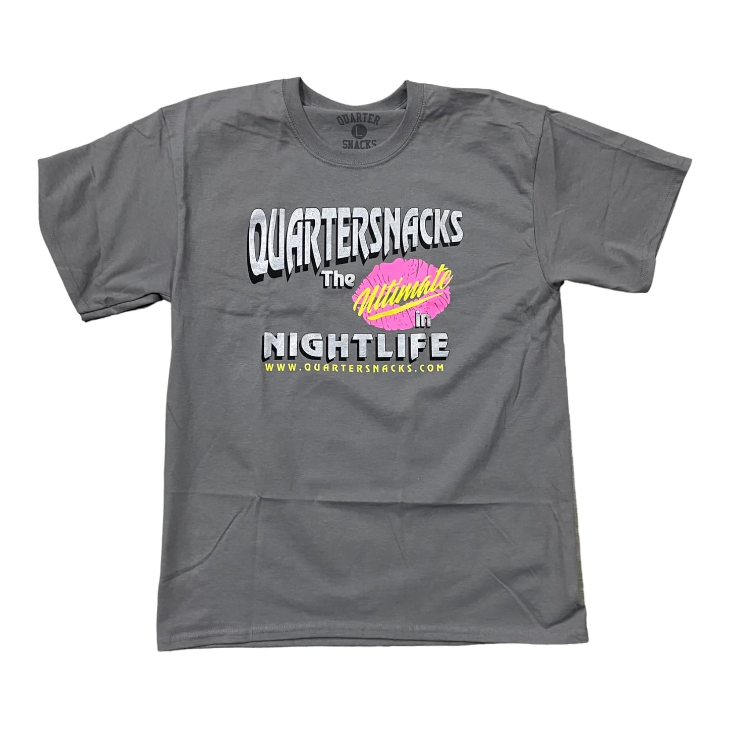 Quartersnacks - Nightlife Grey Tee