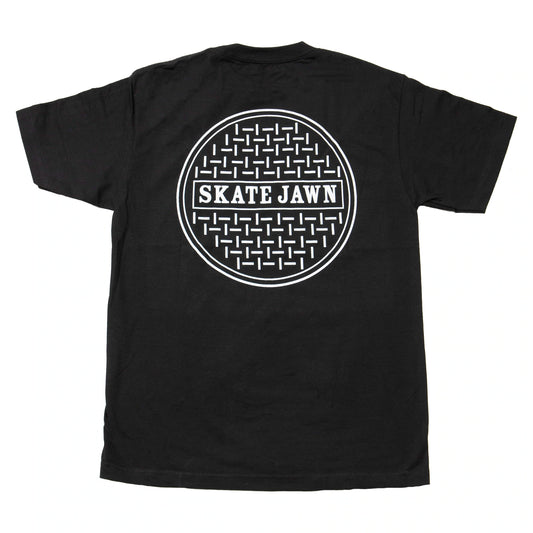 Skate Jawn Sewer Cap T Shirt - Black
