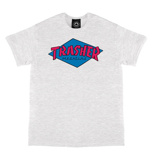 Thrasher T Shirt - Gray/Blue/Pink