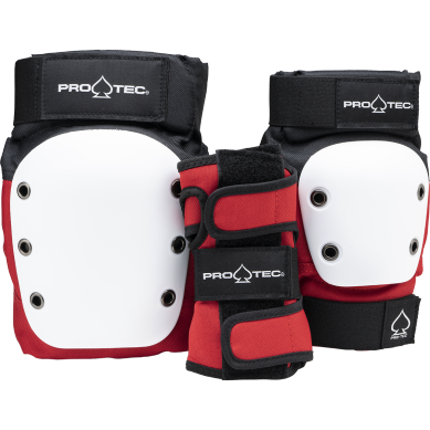 Pro-Tec Jr. 3 Pack Skate Pads - Red